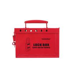 Portable Group Lockout Box, 12 Padlocks Max