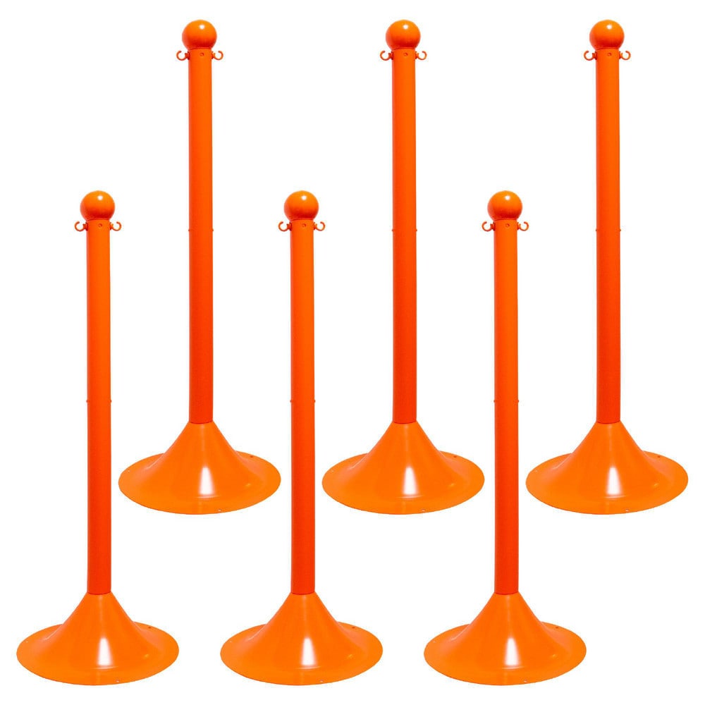 Barrier Posts; Post Type: Standard Post; Post Material: Polyethylene, Plastic; Base Material: Plastic; Surface Style: Solid Color