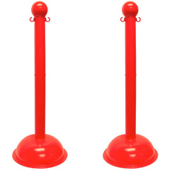 Barrier Posts; Post Type: Standard Post; Post Material: Polyethylene, Plastic; Base Material: Plastic; Surface Style: Solid Color