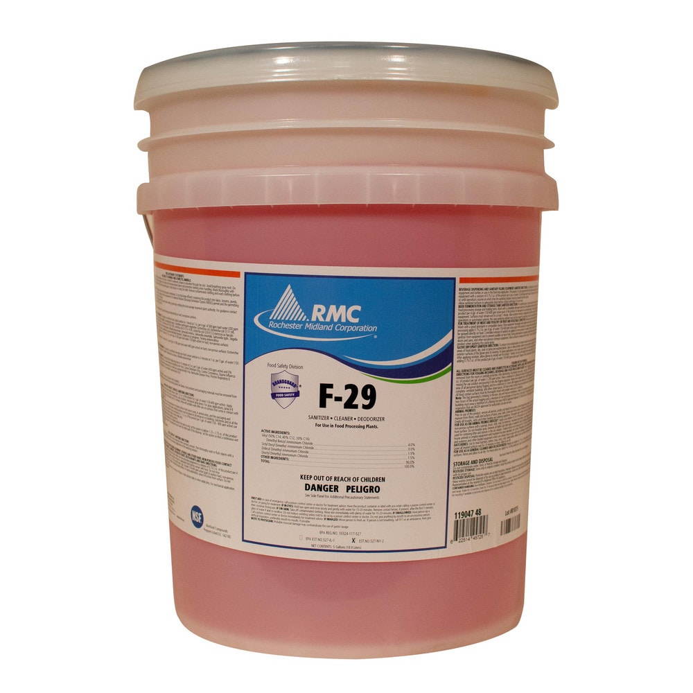 All-Purpose Cleaners & Degreasers; Disinfectant Type: Food Sanitizer; Form: Liquid; Container Type: Bucket; Container Size: 5 gal; Scent: Mild