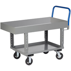 Work-Height Platform Truck with Lower Shelf: 35-1/2" High, 48" Long, 24" Wide