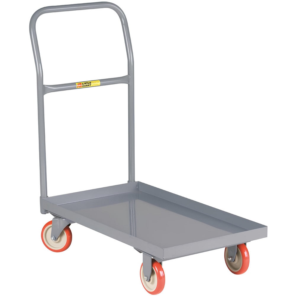 Steel Deck Platform Truck: 6-1/2" High, 48" Long, 24" Wide