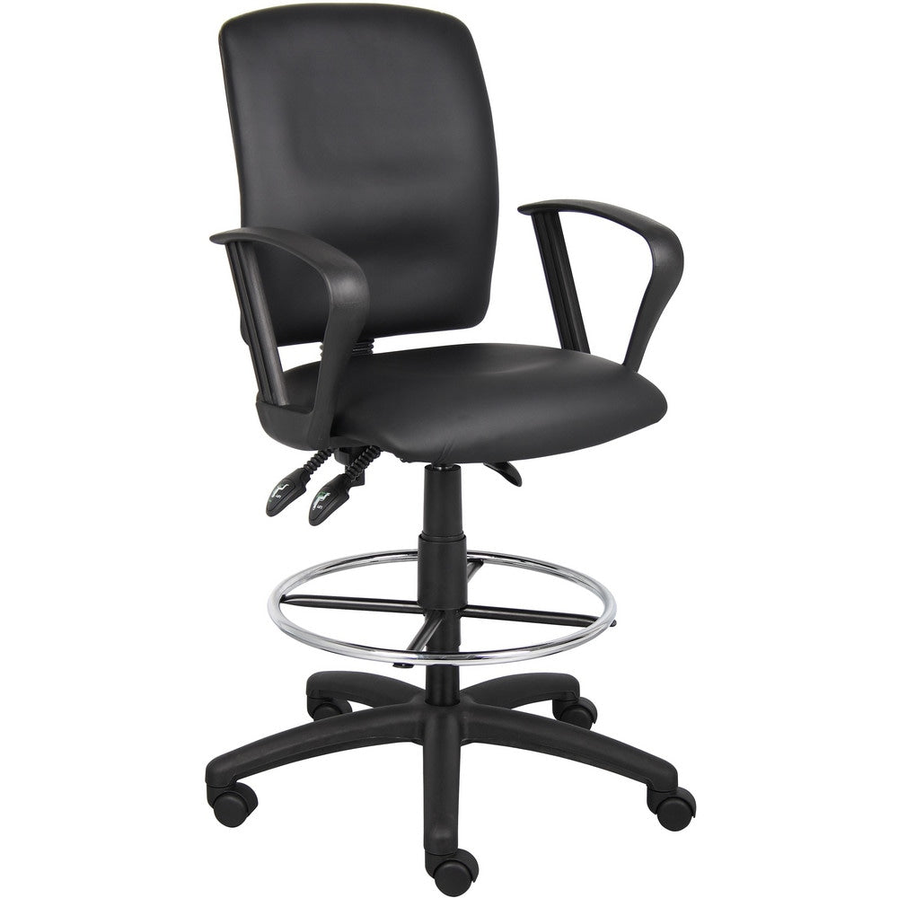 Multi-Function Drafting Stool with Loop Arm: 26 to 29-1/2" Seat Height, 19-1/2 x 17-1/2" Seat