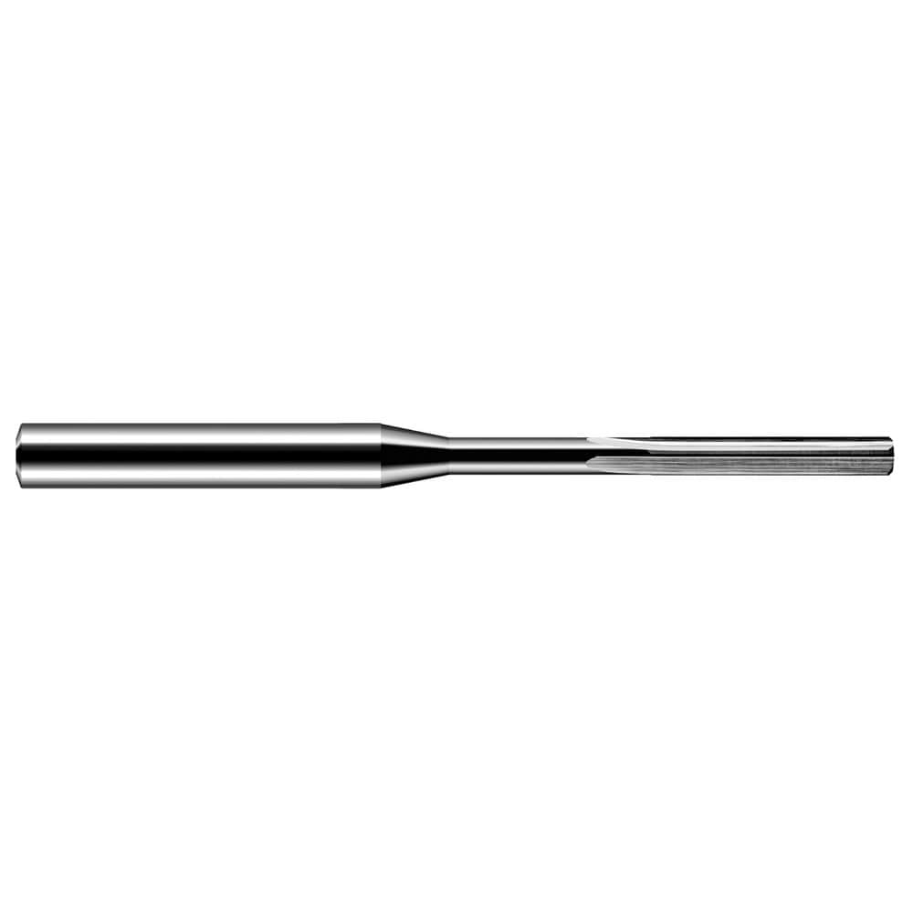 Chucking Reamer: 0.84mm Dia, 50.00mm OAL, 6.50mm Flute Length, Straight-Cylindrical Shank, Solid Carbide