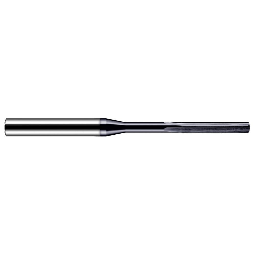 Chucking Reamer: 0.46mm Dia, 50.00mm OAL, 3.50mm Flute Length, Straight-Cylindrical Shank, Solid Carbide