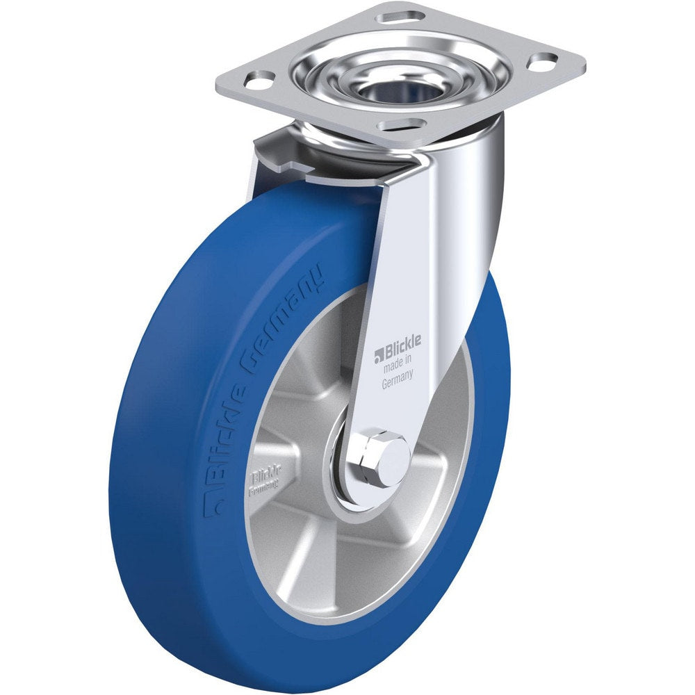 Top Plate Casters; Mount Type: Plate; Number of Wheels: 1.000; Wheel Diameter (Inch): 8; Wheel Material: Polyurethane; Wheel Width (Inch): 2; Wheel Color: Light Brown