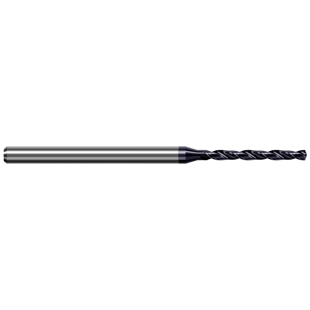 Micro Drill Bit: 0.1160" Dia, 140 deg, Solid Carbide