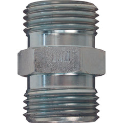 Ground Joint Hose Couplings; Thread Type: UN; Thread Size: 1-1/2; Type: Double Spud; Material: Plated Steel; Size: 3/4 in, 1/2 in; Style: Double Spud