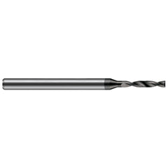 Micro Drill Bit: 0.90 mm Dia, (0.0350"), 180 deg, Solid Carbide