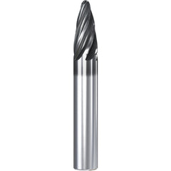 Barrel Cutter End Mills; End Type: Oval Form; Material: Solid Carbide; Small End Diameter (mm): 2.00; Shank Diameter (mm): 12.0000; Length of Cut (mm): 27.3000