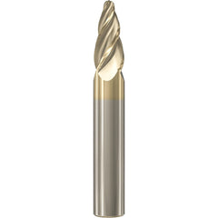 Barrel Cutter End Mills; End Type: Oval Form; Material: Solid Carbide; Small End Diameter (mm): 2.00; Shank Diameter (mm): 10.0000; Length of Cut (mm): 24.7000