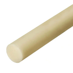 Plastic Rod: 36" Long, 1" Dia, Natural Color, Opaque, 5000 psi Tensile Strength