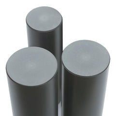 Plastic Rod: 60" Long, 3" Dia, Gray, Opaque, 5000 - 1000 psi Tensile Strength