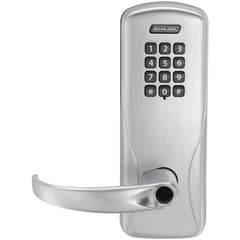 Lever Locksets; Lockset Type: Classroom; Key Type: Keyed Different; Back Set: 2-3/4; Cylinder Type: Less Core; Material: Metal; Door Thickness: 1-3/4; Finish: Satin Chrome