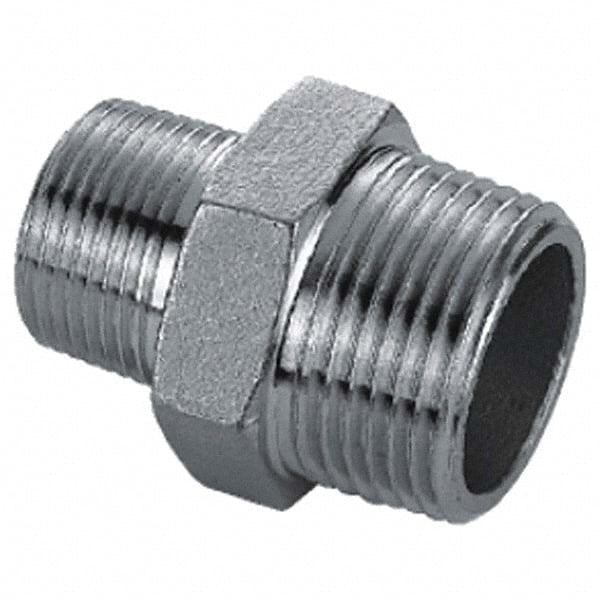 Stainless Steel Pipe Nipple: 1/2" x 1/4" Pipe, Grade 316