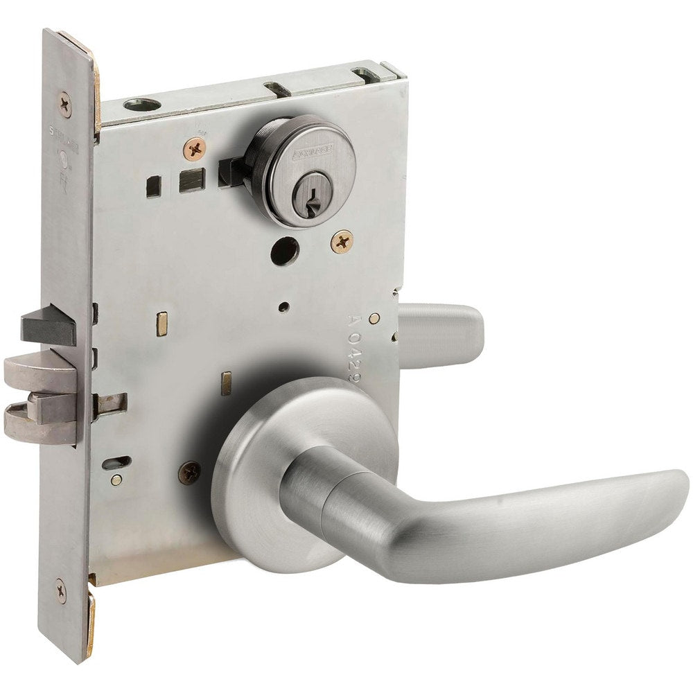 Lever Locksets; Lockset Type: Entrance; Key Type: Keyed Different; Back Set: 2-3/4; Cylinder Type: Conventional; Material: Metal; Door Thickness: 1-3/4; Finish: Satin Chrome