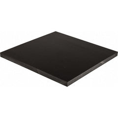 Plastic Sheet: POM, 1-1/2" Thick, 12" Wide, 4' Long, Black, 9700 psi Tensile Strength