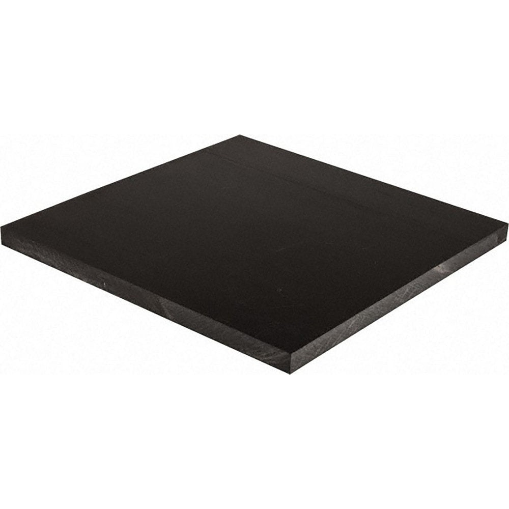 Plastic Sheet: POM, 1" Thick, 12" Wide, 4' Long, Black, 9700 psi Tensile Strength