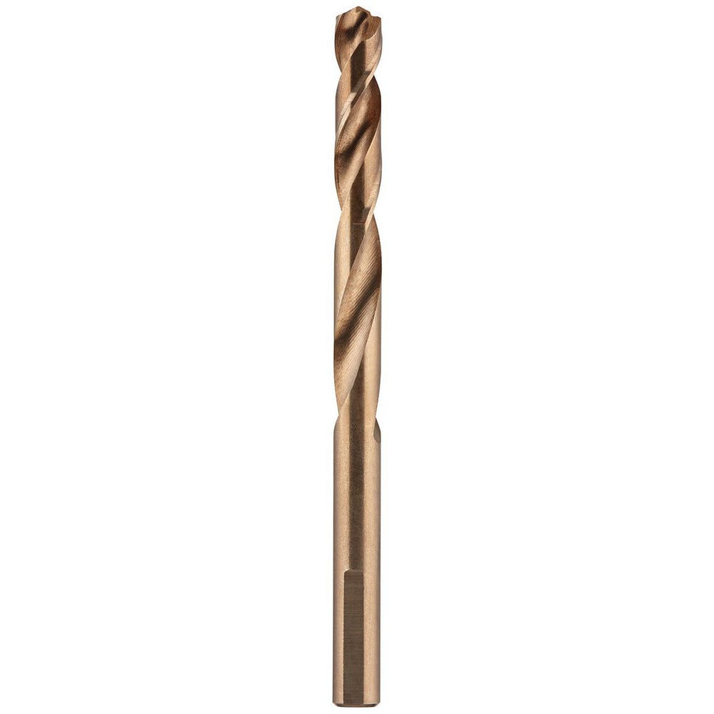 Mechanics Drill Bit:  0.2960" Dia,  135&deg,  Cobalt,  Hex Shank,  Split Point