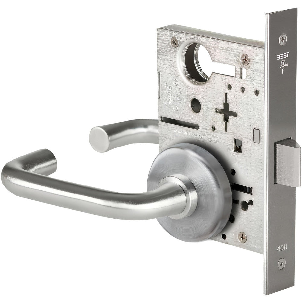 Lever Locksets; Lockset Type: Passage; Key Type: Keyed Different; Back Set: 2-3/4; Cylinder Type: Non-Keyed; Material: Metal; Door Thickness: 1-3/4; Finish: Satin Chrome