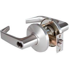 Lever Locksets; Lockset Type: Special; Key Type: Keyed Different; Back Set: 2-3/4; Cylinder Type: Less Core; Material: Metal; Door Thickness: 1-3/4 to 2-1/4; Finish: Satin Chrome