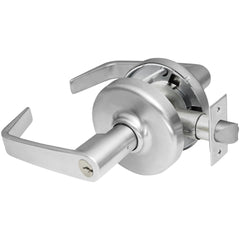 Lever Locksets; Lockset Type: Entrance; Key Type: Keyed Different; Back Set: 2-3/4; Cylinder Type: Conventional; Material: Metal; Door Thickness: 1-3/4; Finish: Satin Chrome