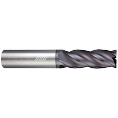 Corner Radius End Mill: 1/2" Dia, 2" LOC, 0.0300" Radius, 3 Flute, Solid Carbide