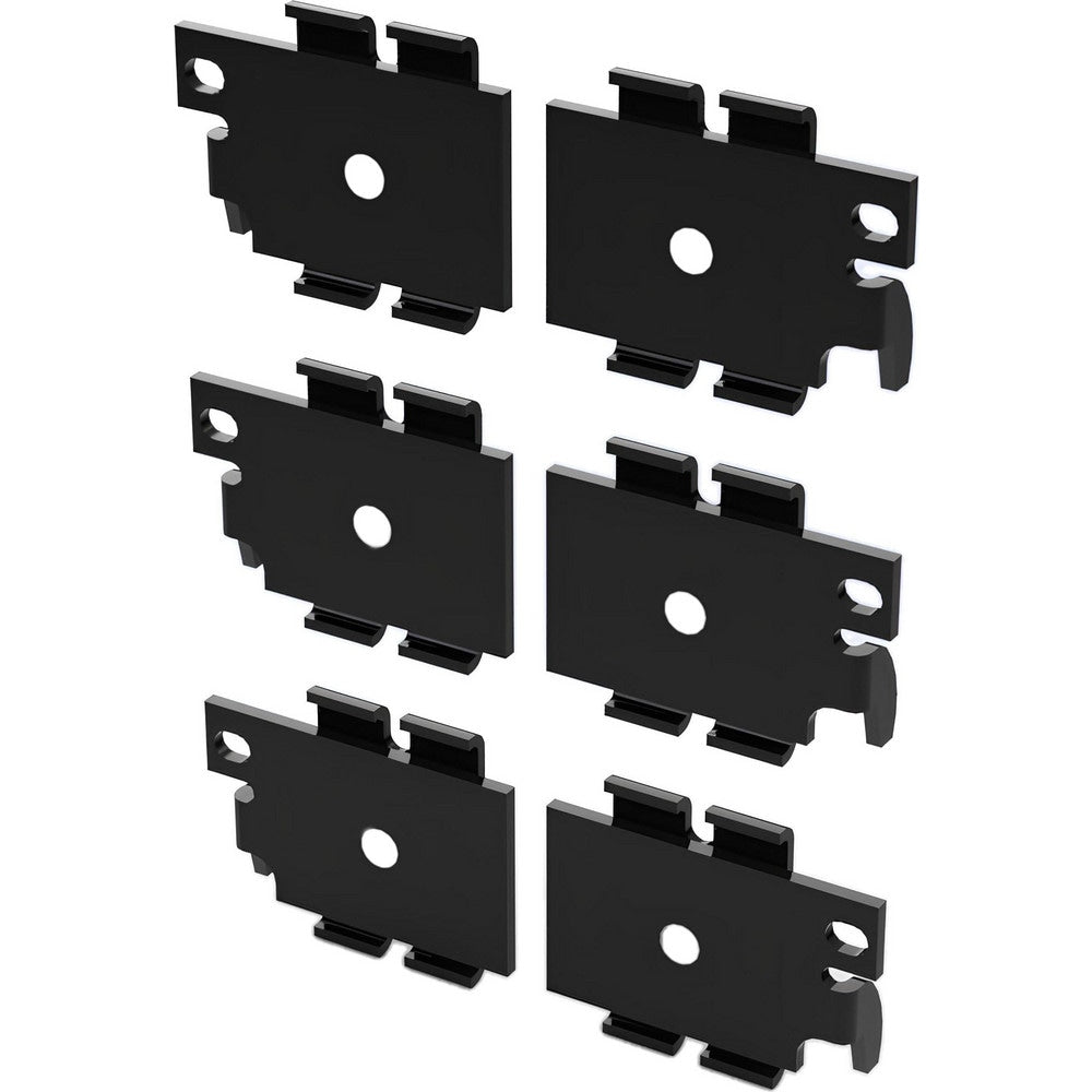 Temporary Structure Parts & Accessories; Product Type: Rack Guard Clip; Material: Steel; For Use With: Modifying Both Panels on 8' High System/2 Panel Sections on a 6' High System; Color: Black