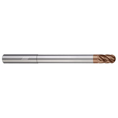 Ball End Mill: 3/16" Dia, 7/32" LOC, 6 Flute, Solid Carbide