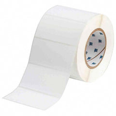 Label Maker Label: White, Polyester, 1,000 per Roll