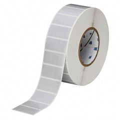 Label Maker Label: Light Gray, Polyester, 3,000 per Roll