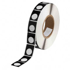 Label Maker Label: Black, Polyester, 500 per Roll