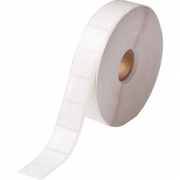 Label Maker Label: White, Polyester, 2,500 per Roll