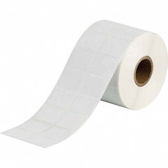 Label Maker Label: White, Polyester, 2,500 per Roll