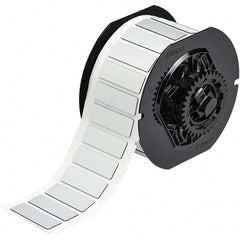 Label Maker Label: Silver, Polyester, 450 per Roll