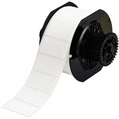 Label Maker Label: White, Polypropylene, 1,500 per Roll