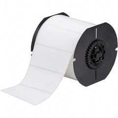 Label Maker Label: White, Polyester, 1,000 per Roll