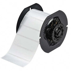 Label Maker Label: Silver, Metallized Polyester, 1,500 per Roll