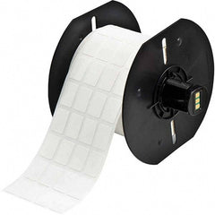 Label Maker Label: White, Nylon, 1/2" OAW, 1,500 per Roll