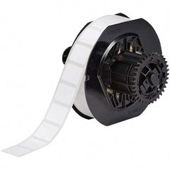 Label Maker Label: White, Polyester, 2,000 per Roll