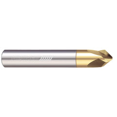 Chamfer Mill: 5/8" Dia, 5/8" Shank Dia, 82.00 deg, 3 Flute, Solid Carbide, Single End