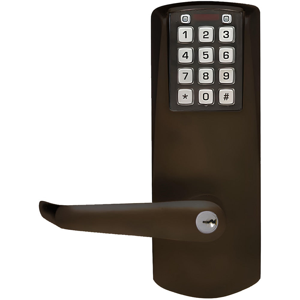 Lever Locksets; Lockset Type: Entrance; Key Type: Keyed Different; Back Set: 2-3/4; Cylinder Type: Conventional; Material: Metal; Door Thickness: 1-3/4; Finish: Dark Bronze Simulated