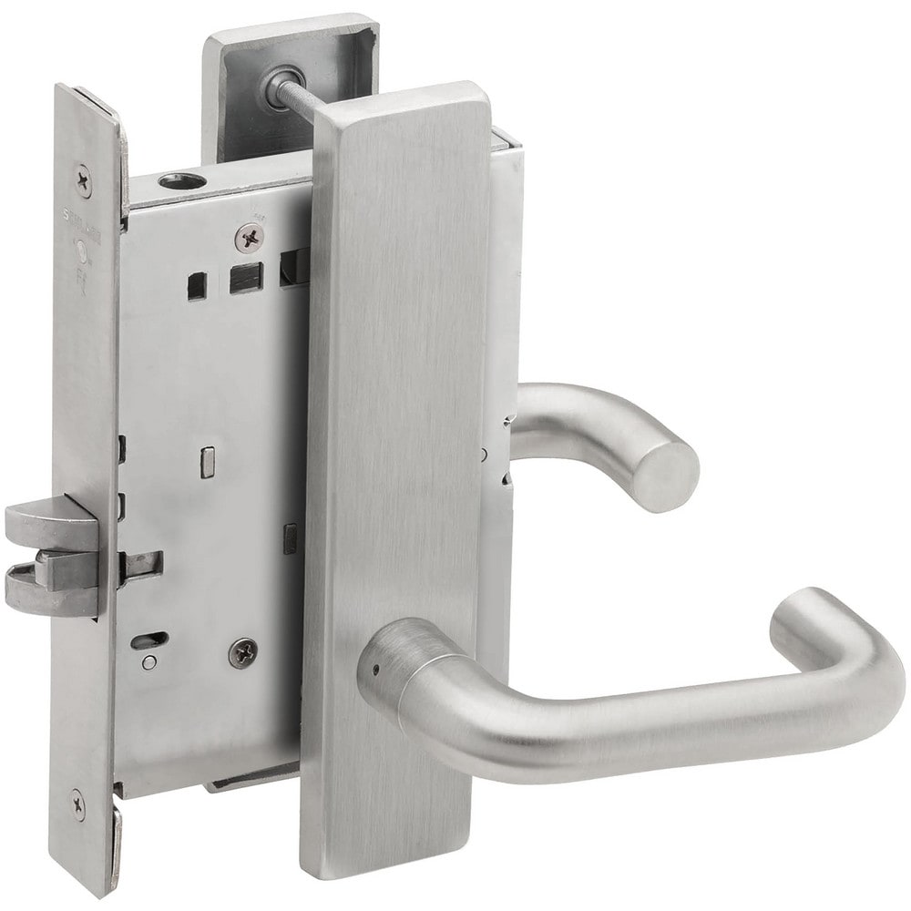 Lever Locksets; Lockset Type: Passage; Key Type: Keyed Different; Back Set: 2-3/4; Cylinder Type: None; Material: Metal; Door Thickness: 1-3/4; Finish: Satin Stainless Steel