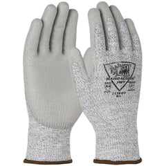 Cut, Puncture & Abrasion-Resistant Gloves: PiP 713DGU, Size Small, ANSI Cut A4, ANSI Puncture 2, Polyurethane, PolyKor