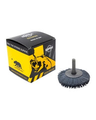 2″ Diameter × 1/2″ Width, 180 Grit, Silicon Carbide, 0.035″ Crimped Bristle, Wheel Brush