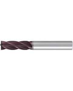 Square End Mill; 4 mm Dia. × 12 mm LOC × 6 mm Shank Dia. × 62 mm OAL ; 4 FL ; Carbide ; AlTiN ; Series 2526A