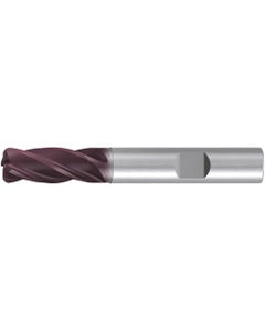 Square End Mill; 4 mm Dia. × 6 mm Shank Dia. × 57 mm OAL ; 4 FL ; Carbide ; AlTiN ; Series 2699A