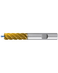 Square End Mill; 10 mm Dia. × 30 mm LOC × 10 mm Shank Dia. × 80 mm OAL ; 5 FL ; Carbide ; TiAlN+TiN ; Series 2539TZ