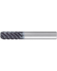 ‎Corner Radius End Mill; 5/8″ Dia. × 1-1/4″ LOC × 5/8″ Shank Dia. × 3-1/2″ OAL ; 6 FL ; Carbide ; AlCr ; 0.09″ R