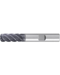 Corner Radius End Mill; 1/2″ Dia. × 1″ LOC × 1/2″ Shank Dia. × 3″ OAL ; 5 FL ; Carbide ; AlCr ; 0.09″ R